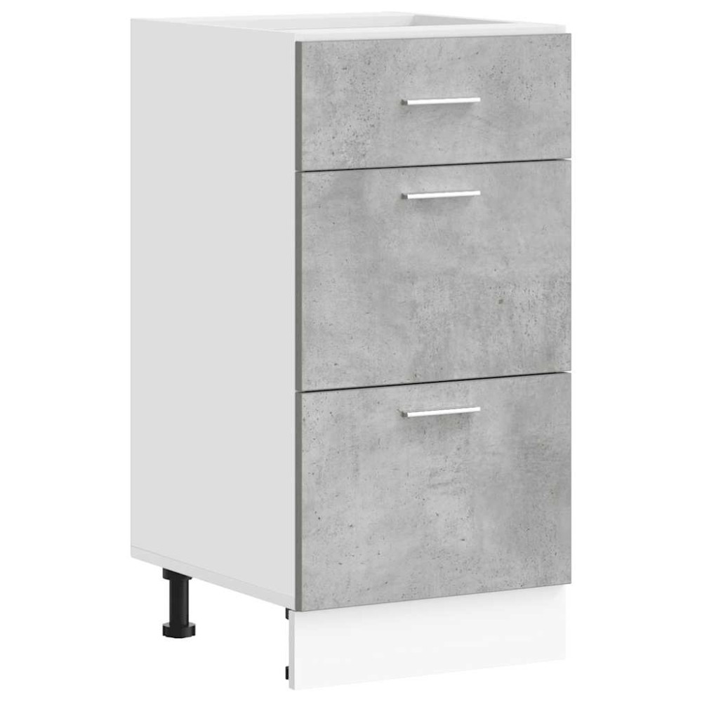 vidaXL Dulap inferior “Lyon” Beton gri 40x46x81,5 cm Lemn prelucrat