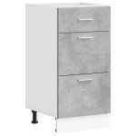 vidaXL Dulap inferior “Lyon” Beton gri 40x46x81,5 cm Lemn prelucrat