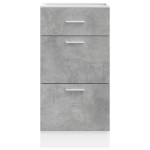 vidaXL Dulap inferior “Lyon” Beton gri 40x46x81,5 cm Lemn prelucrat