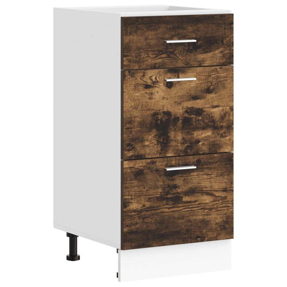 vidaXL Dulap inferior “Lyon” stejar afumat 40x46x81,5 cm