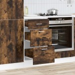 vidaXL Dulap inferior “Lyon” stejar afumat 40x46x81,5 cm