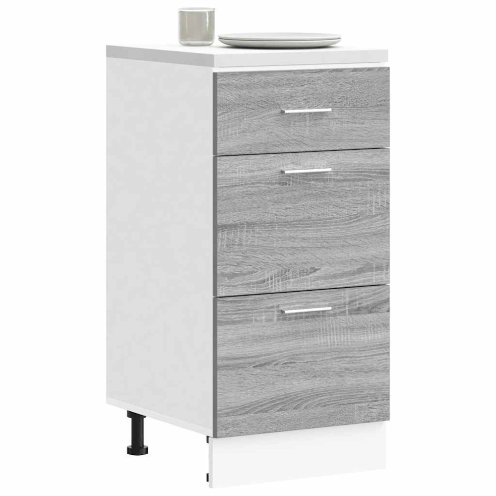 vidaXL Dulap inferior “Lyon” gri Sonoma 40x46x81,5 cm Lemn prelucrat