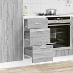 vidaXL Dulap inferior “Lyon” gri Sonoma 40x46x81,5 cm Lemn prelucrat