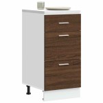 vidaXL Dulap inferior “Lyon” Stejar maro 40x46x81,5 cm Lemn prelucrat