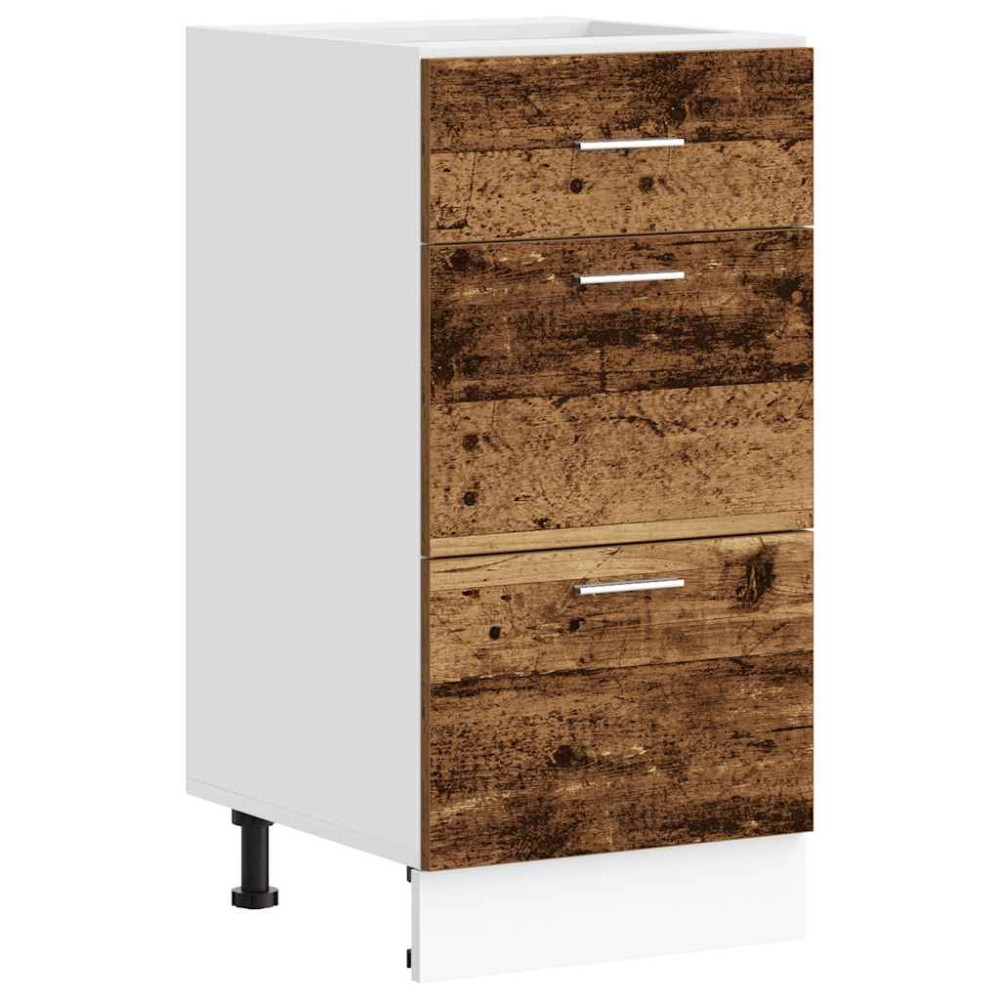 vidaXL Dulap inferior “Lyon” Lemn vechi 40x46x81,5 cm Lemn prelucrat