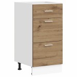 vidaXL Dulap inferior “Lyon” Artisan Stejar 40x46x81,5 cm