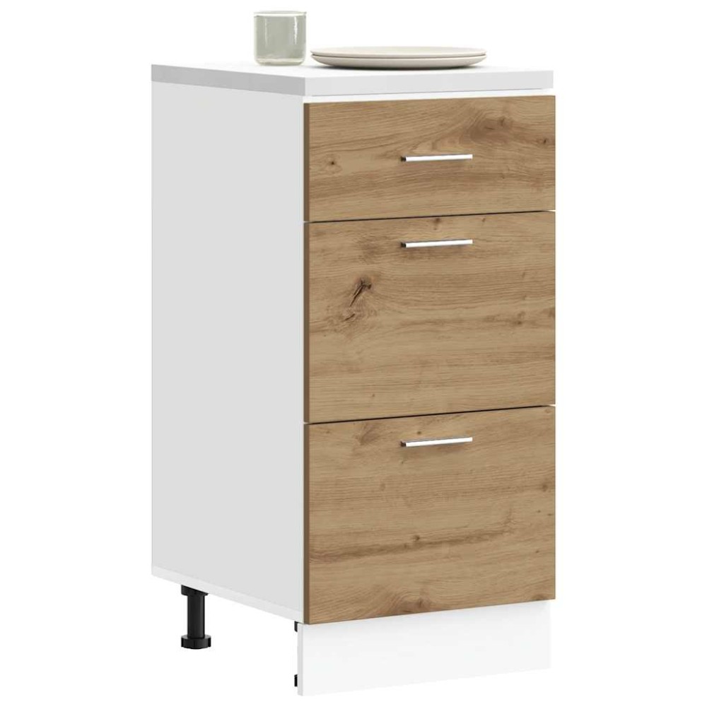 vidaXL Dulap inferior “Lyon” Artisan Stejar 40x46x81,5 cm