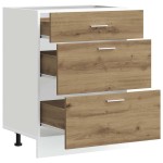 vidaXL Dulap de bază de bucătărie “Lyon” Artisan Stejar din vidaXL Dulap de bază de bucătărie “Lyon” Artisan Stejar din