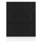 vidaXL Dulap de bază de bucătărie „Porto” din lemn negru prelucrat