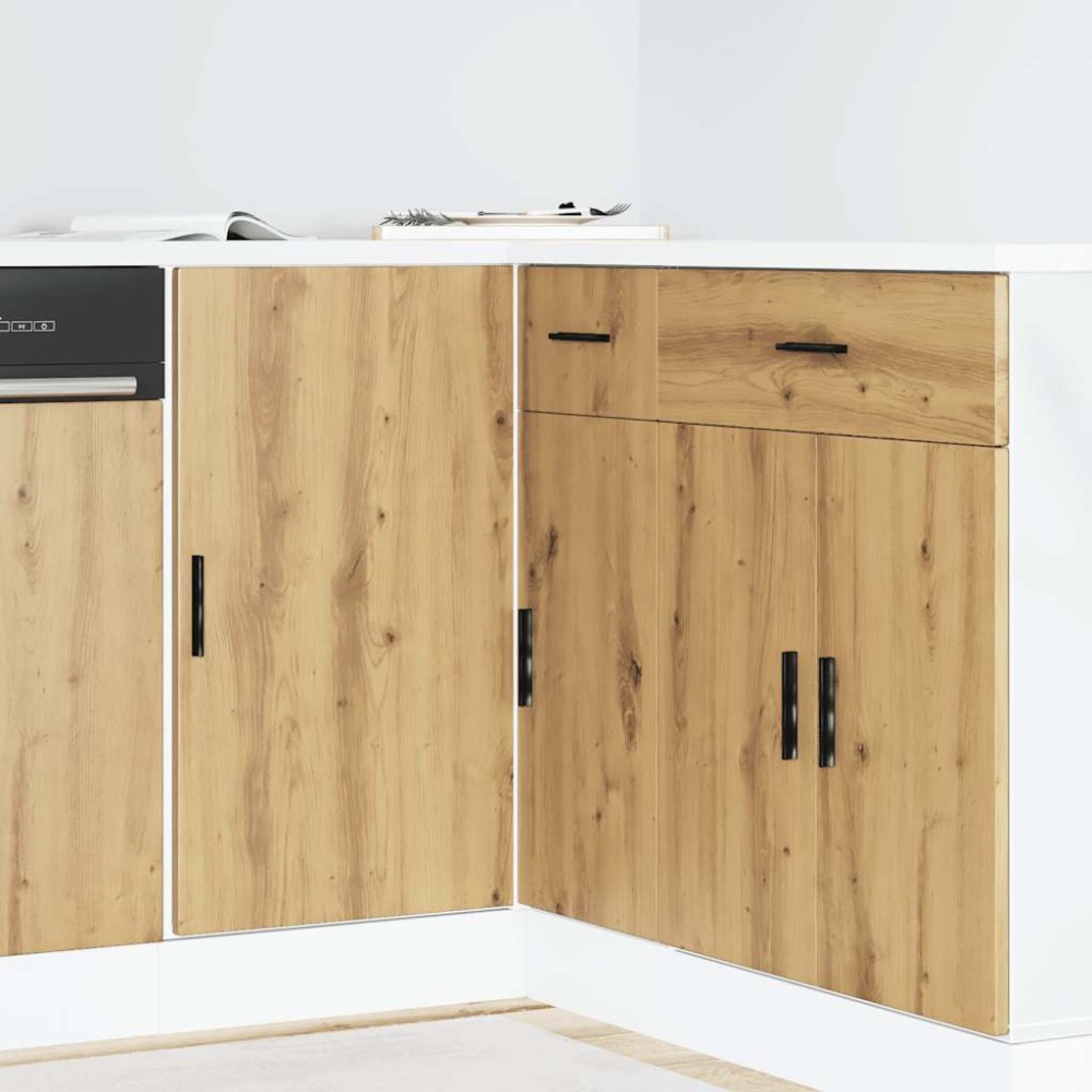 vidaXL Dulap de bază pentru bucătărie “Lyon” Artisan Stejar din