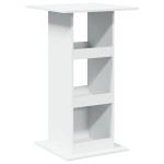 vidaXL Masă de bar cu depozitare, alb, 60x60x102 cm, lemn prelucrat vidaXL Masă de bar cu depozitare, alb, 60x60x102 cm, lemn prelucrat
