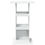 vidaXL Masă de bar cu depozitare, alb, 60x60x102 cm, lemn prelucrat vidaXL Masă de bar cu depozitare, alb, 60x60x102 cm, lemn prelucrat