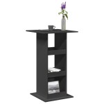 vidaXL Masă de bar cu depozitare, negru, 60x60x102 cm, lemn prelucrat vidaXL Masă de bar cu depozitare, negru, 60x60x102 cm, lemn prelucrat