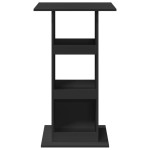 vidaXL Masă de bar cu depozitare, negru, 60x60x102 cm, lemn prelucrat vidaXL Masă de bar cu depozitare, negru, 60x60x102 cm, lemn prelucrat