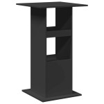 vidaXL Masă de bar cu depozitare, negru, 60x60x102 cm, lemn prelucrat vidaXL Masă de bar cu depozitare, negru, 60x60x102 cm, lemn prelucrat