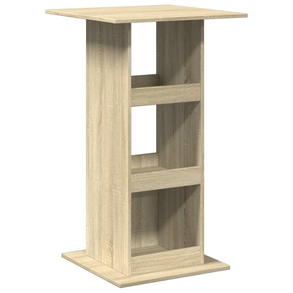 vidaXL Masă bar cu depozitare stejar sonoma 60x60x102cm lemn prelucrat