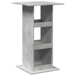 vidaXL Masă bar cu depozitare, gri beton, 60x60x102 cm, lemn prelucrat vidaXL Masă bar cu depozitare, gri beton, 60x60x102 cm, lemn prelucrat