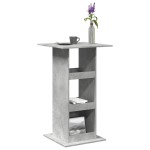 vidaXL Masă bar cu depozitare, gri beton, 60x60x102 cm, lemn prelucrat vidaXL Masă bar cu depozitare, gri beton, 60x60x102 cm, lemn prelucrat