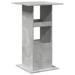 vidaXL Masă bar cu depozitare, gri beton, 60x60x102 cm, lemn prelucrat vidaXL Masă bar cu depozitare, gri beton, 60x60x102 cm, lemn prelucrat