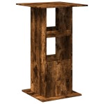 vidaXL Masă bar cu depozitare, stejar fumuriu, 60x60x102 cm, lemn vidaXL Masă bar cu depozitare, stejar fumuriu, 60x60x102 cm, lemn