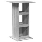vidaXL Masă bar cu depozitare sonoma gri, 60x60x102 cm, lemn prelucrat vidaXL Masă bar cu depozitare sonoma gri, 60x60x102 cm, lemn prelucrat