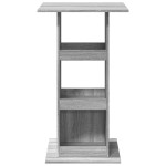 vidaXL Masă bar cu depozitare sonoma gri, 60x60x102 cm, lemn prelucrat vidaXL Masă bar cu depozitare sonoma gri, 60x60x102 cm, lemn prelucrat