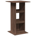 vidaXL Masă bar cu depozitare stejar maro 60x60x102 cm lemn prelucrat vidaXL Masă bar cu depozitare stejar maro 60x60x102 cm lemn prelucrat