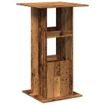 vidaXL Masă bar cu depozitare lemn vechi, 60x60x102 cm, lemn prelucrat vidaXL Masă bar cu depozitare lemn vechi, 60x60x102 cm, lemn prelucrat