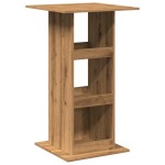 vidaXL Masă de bar cu depozitare, stejar artizanal, 60x60x102 cm, lemn