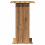 vidaXL Masă de bar cu depozitare, stejar artizanal, 60x60x102 cm, lemn