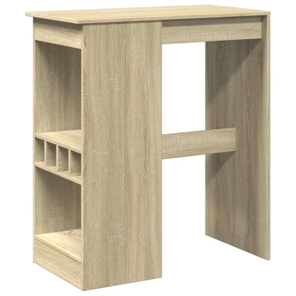 vidaXL Masă bar cu raft stejar Sonoma 90x47,5x103,5 cm lemn prelucrat