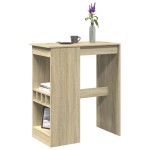 vidaXL Masă bar cu raft stejar Sonoma 90x47,5x103,5 cm lemn prelucrat