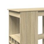 vidaXL Masă bar cu raft stejar Sonoma 90x47,5x103,5 cm lemn prelucrat