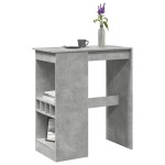 vidaXL Masă de bar cu raft gri beton 90x47,5x103,5 cm lemn prelucrat