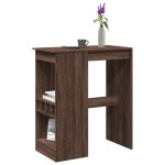 vidaXL Masă bar cu rafturi stejar maro 90x47,5x103,5 cm lemn prelucrat