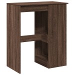 vidaXL Masă bar cu rafturi stejar maro 90x47,5x103,5 cm lemn prelucrat