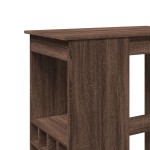 vidaXL Masă bar cu rafturi stejar maro 90x47,5x103,5 cm lemn prelucrat