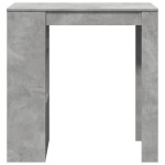 vidaXL Masă de bar cu raft, gri beton, 102x50x103,5 cm, lemn prelucrat vidaXL Masă de bar cu raft, gri beton, 102x50x103,5 cm, lemn prelucrat