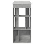vidaXL Masă de bar cu raft, gri beton, 102x50x103,5 cm, lemn prelucrat vidaXL Masă de bar cu raft, gri beton, 102x50x103,5 cm, lemn prelucrat