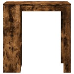 vidaXL Masă de bar cu rafturi, stejar fumuriu, 102x50x103,5 cm, lemn vidaXL Masă de bar cu rafturi, stejar fumuriu, 102x50x103,5 cm, lemn