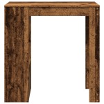 vidaXL Masă bar cu rafturi, lemn vechi, 102x50x103,5 cm lemn prelucrat