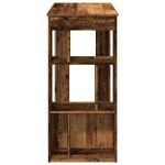 vidaXL Masă bar cu rafturi, lemn vechi, 102x50x103,5 cm lemn prelucrat