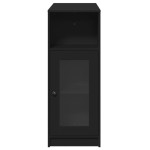 vidaXL Masă de bar cu rafturi, negru, 101x40x103,5 cm, lemn prelucrat vidaXL Masă de bar cu rafturi, negru, 101x40x103,5 cm, lemn prelucrat