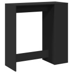 vidaXL Masă de bar cu rafturi, negru, 101x40x103,5 cm, lemn prelucrat vidaXL Masă de bar cu rafturi, negru, 101x40x103,5 cm, lemn prelucrat