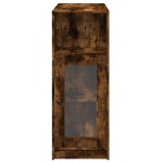 vidaXL Masă bar cu rafturi, stejar fumuriu, 101x40x103,5 cm, lemn vidaXL Masă bar cu rafturi, stejar fumuriu, 101x40x103,5 cm, lemn