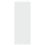 vidaXL Masă de bar cu rafturi, alb, 90x40x103,5 cm, lemn prelucrat
