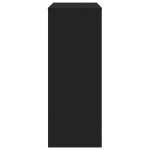 vidaXL Masă de bar cu rafturi, negru, 90x40x103,5 cm, lemn prelucrat vidaXL Masă de bar cu rafturi, negru, 90x40x103,5 cm, lemn prelucrat
