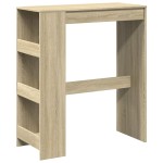 vidaXL Masă bar cu rafturi stejar sonoma 90x40x103,5 cm lemn prelucrat