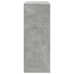 vidaXL Masă de bar cu rafturi gri beton 90x40x103,5 cm lemn prelucrat