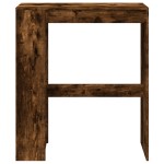 vidaXL Masă de bar cu rafturi, stejar fumuriu, 90x40x103,5 cm, lemn vidaXL Masă de bar cu rafturi, stejar fumuriu, 90x40x103,5 cm, lemn